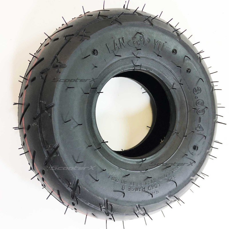 ScooterX 3.00 X 4 STREET TREAD TIRE For Gas/Electric Scooters