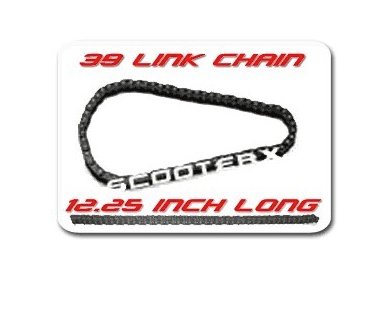 ScooterX 39 LINK CHAIN 8MM BF05T BY THE FOOT For Scooters, Bikes, Go-Karts