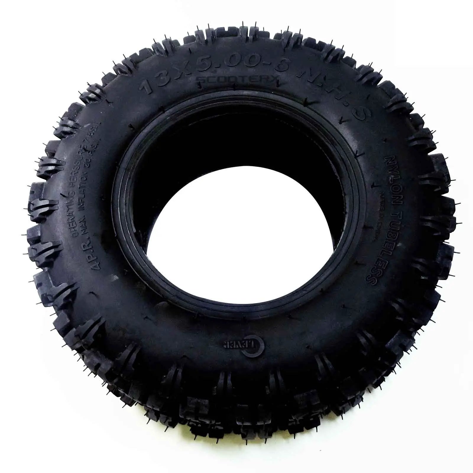 ScooterX Replacement 13x5-6 OFF-ROAD DIRT TREAD TIRE For Sport Kart, Drift Trike