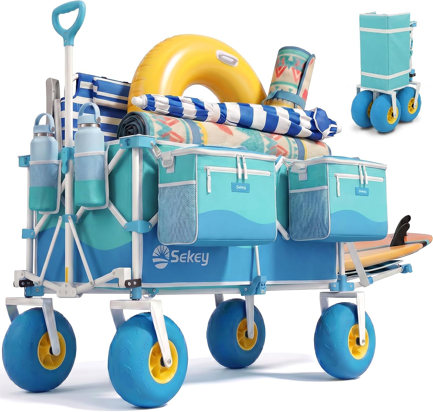 Sekey 57" FW259 Heavy Duty Foldable Beach Wagon
