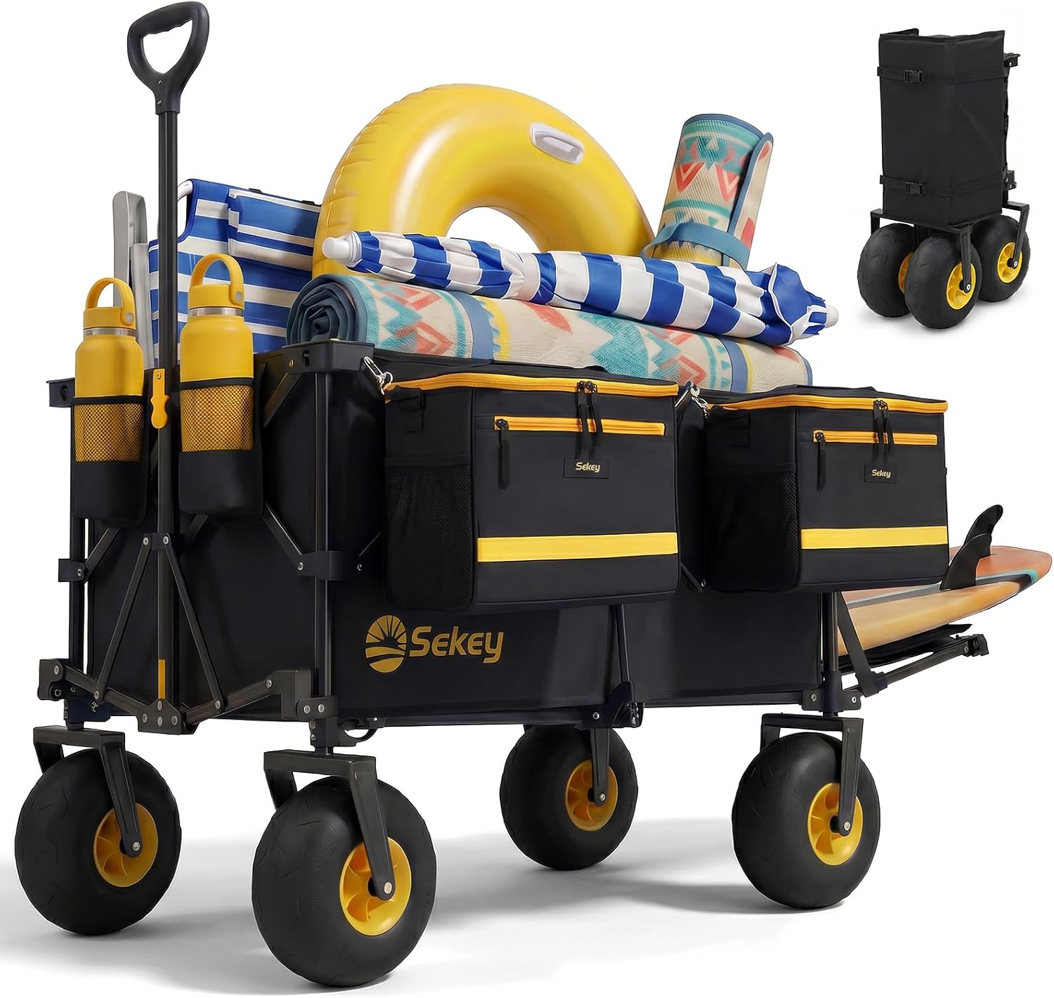 Sekey 57" FW259 Heavy Duty Foldable Beach Wagon
