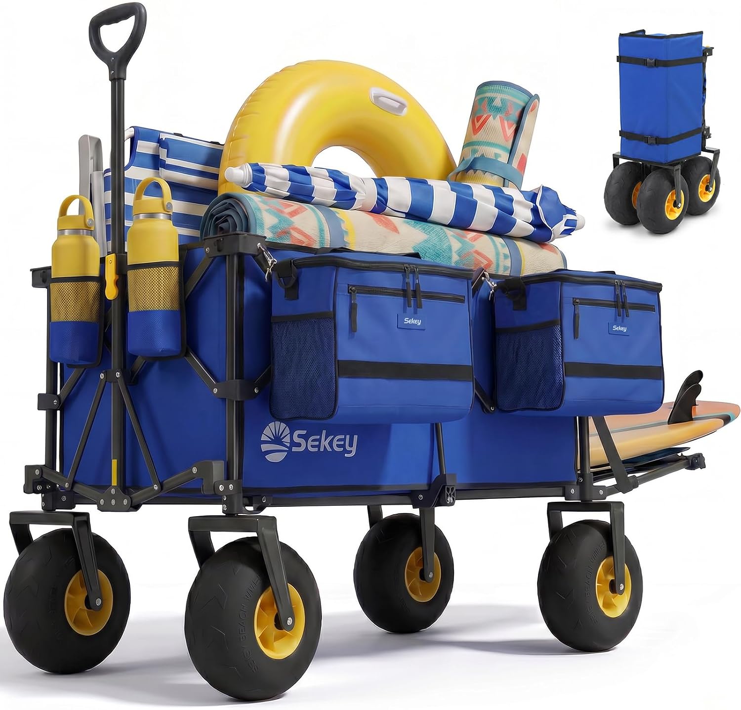 Sekey 57" FW259 Heavy Duty Foldable Beach Wagon