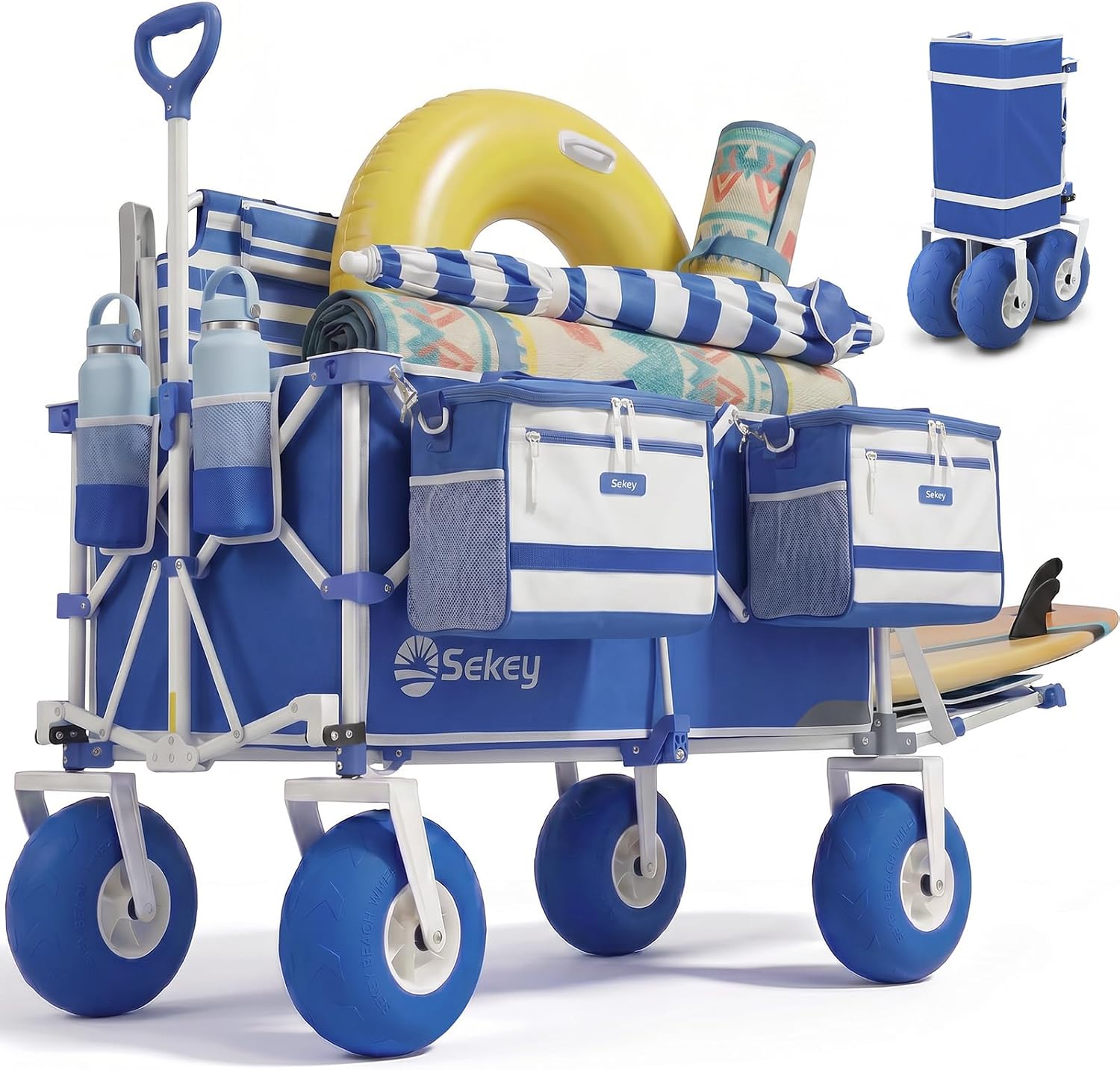 Sekey 57" FW259 Heavy Duty Foldable Beach Wagon