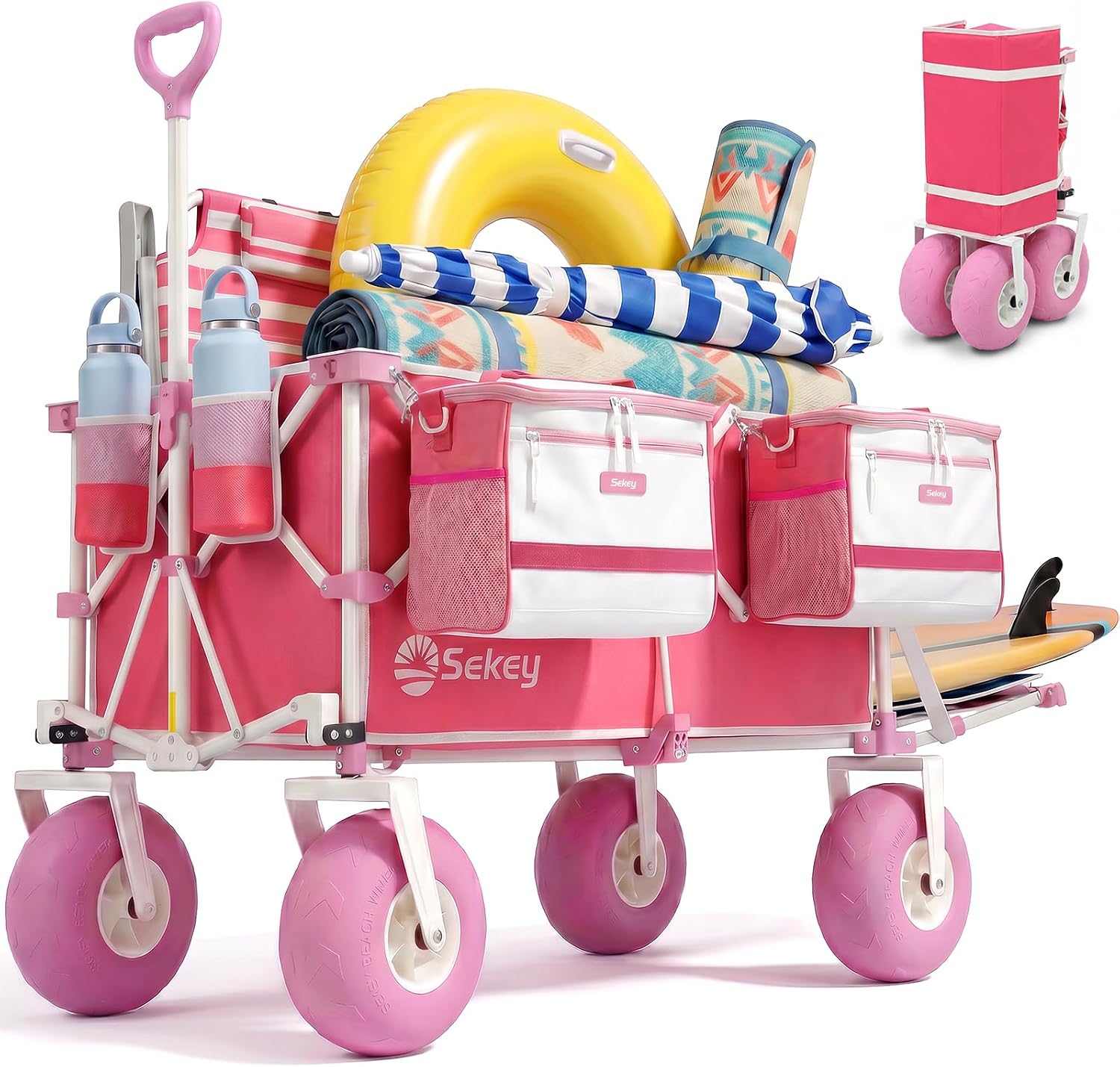 Sekey 57" FW259 Heavy Duty Foldable Beach Wagon