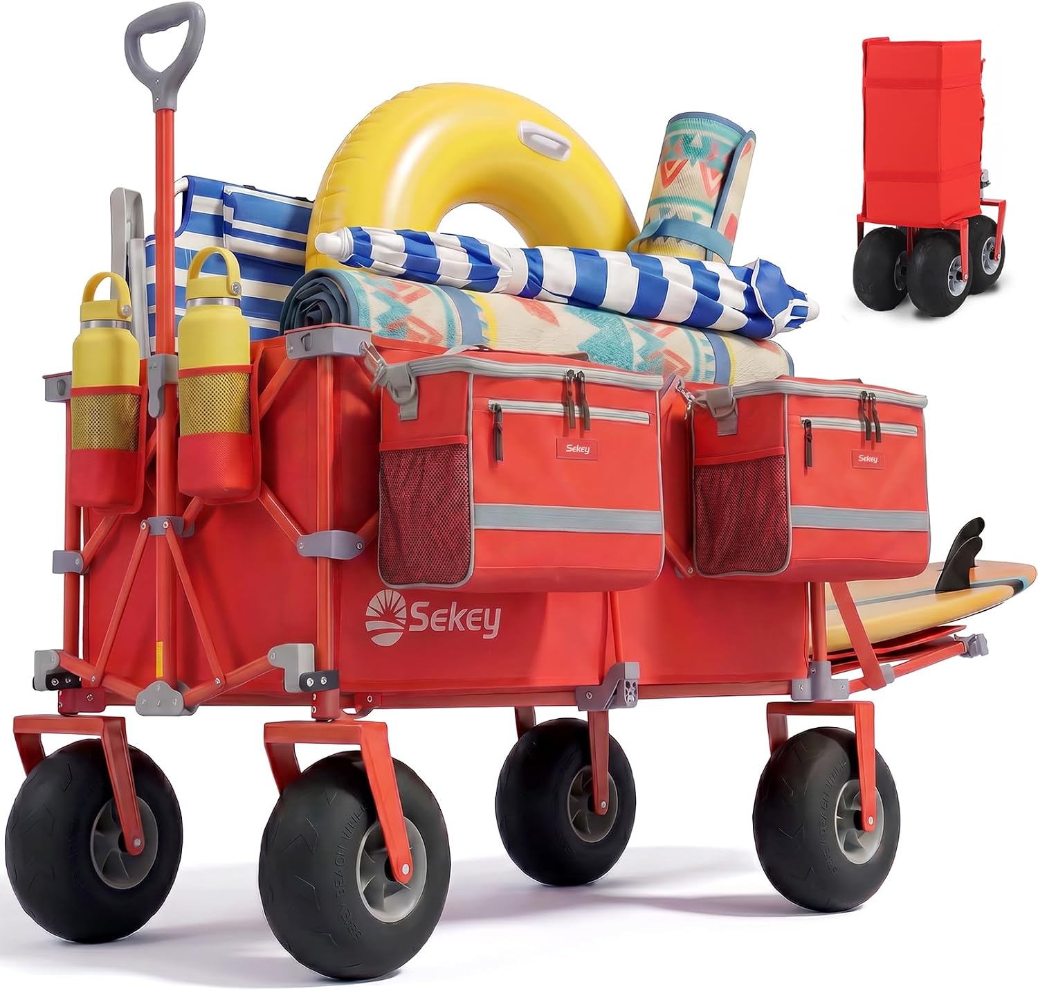 Sekey 57" FW259 Heavy Duty Foldable Beach Wagon