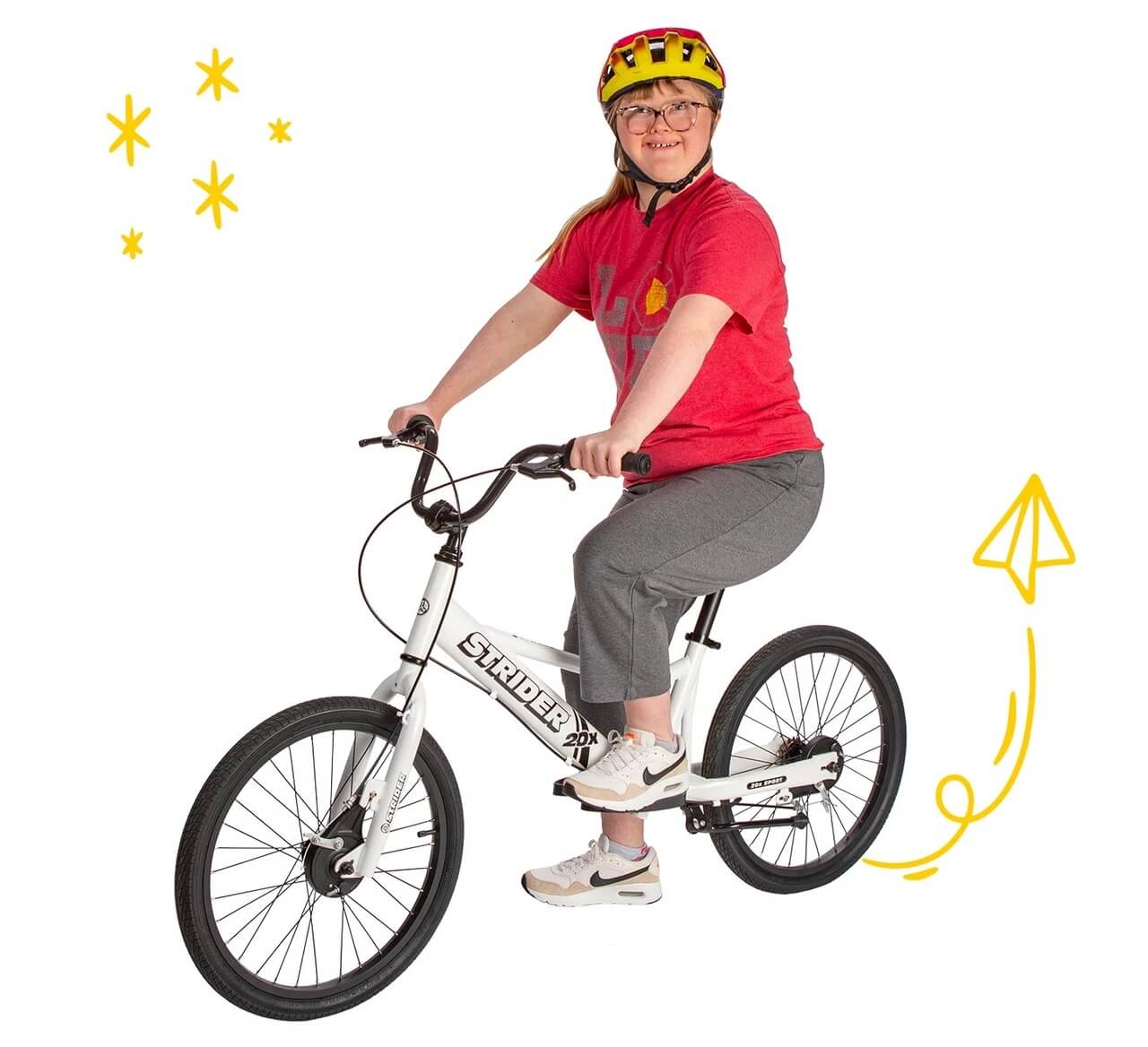 Strider 20x SPORT Kids Pedal Conversion Balance Bike, SR-S2WH