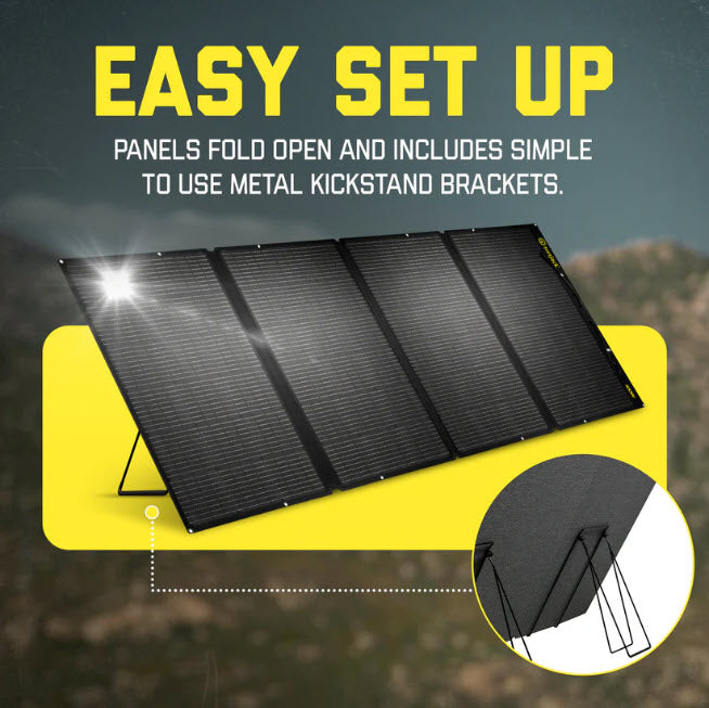 SunJack 400W ETFE Foldable Portable Solar Panel