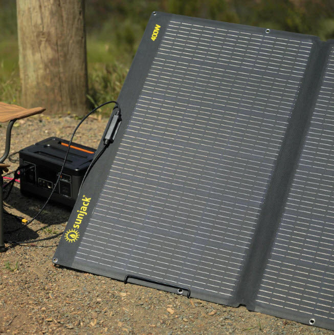 SunJack 400W ETFE Foldable Portable Solar Panel