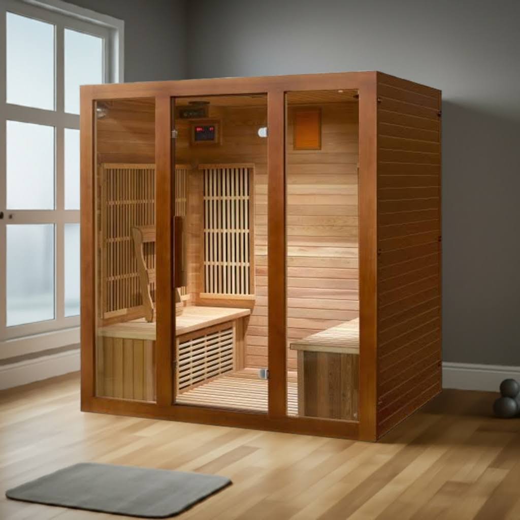 Sunray HL400KS ROSLYN 2100W Canadian Red Cedar 4 Person Infrared Sauna