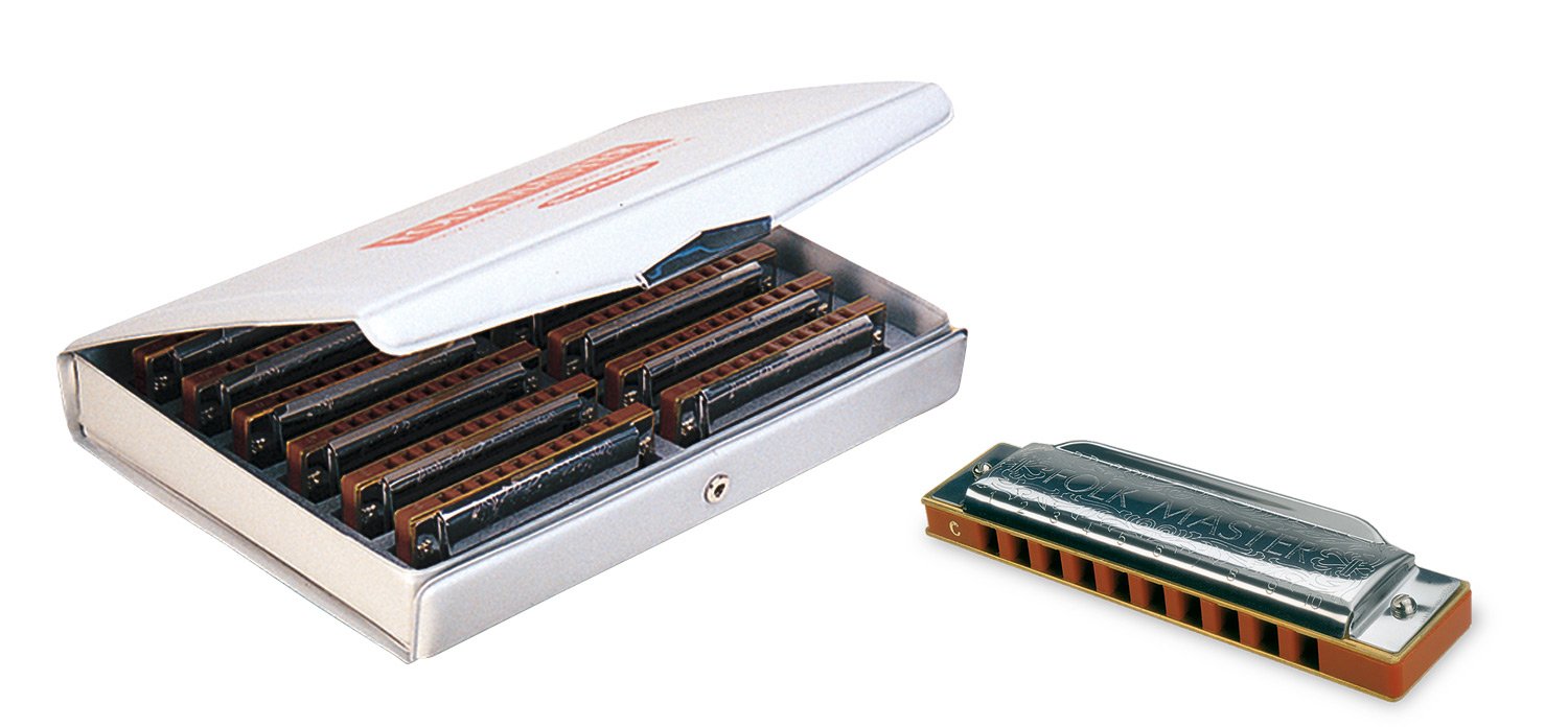 Suzuki FOLKMASTER 1072-S Set of 12 Harmonicas