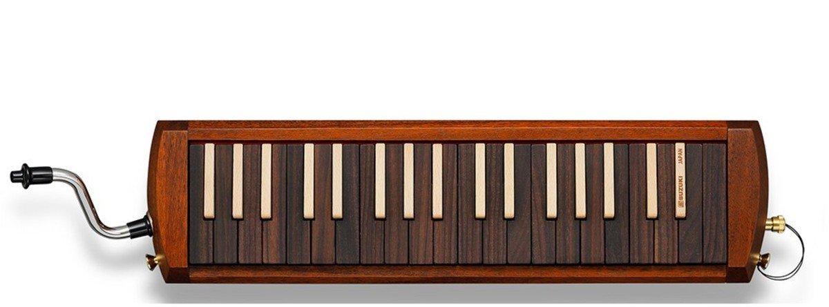 Suzuki Professional W-37 Exotic Wood Alto Melodion with Case and Mouthpieces