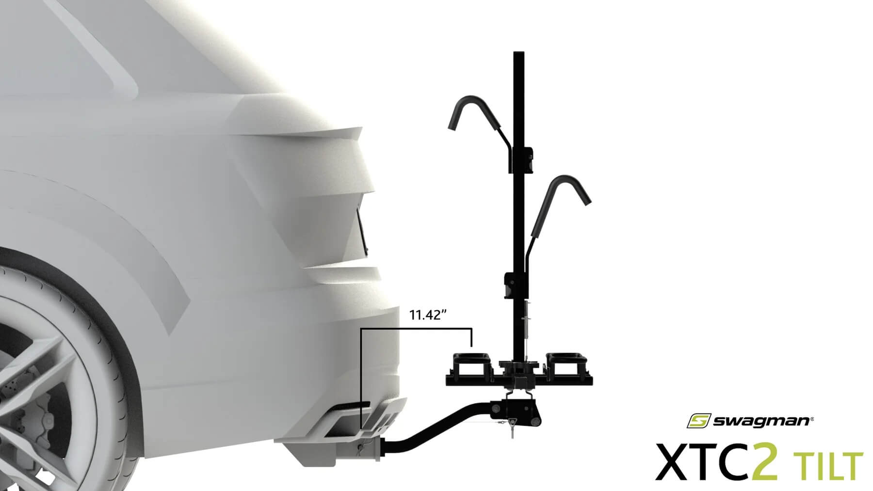 Swagman XTC2 TILT Hitch Mount Bike Rack,1-1/4" and 2", 2 Bikes