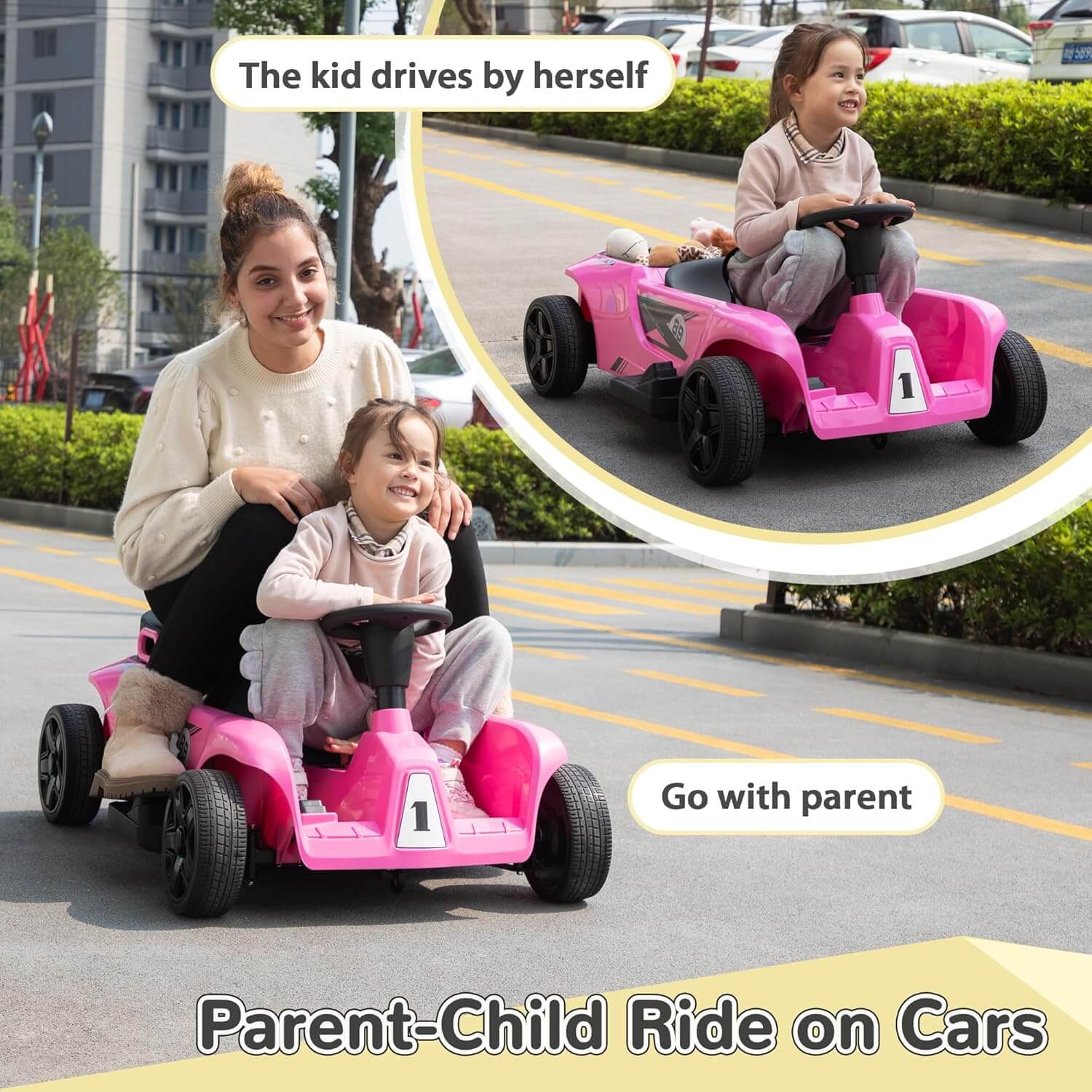 TOBBI 24V 2-Seater Kids' Electric Go Kart