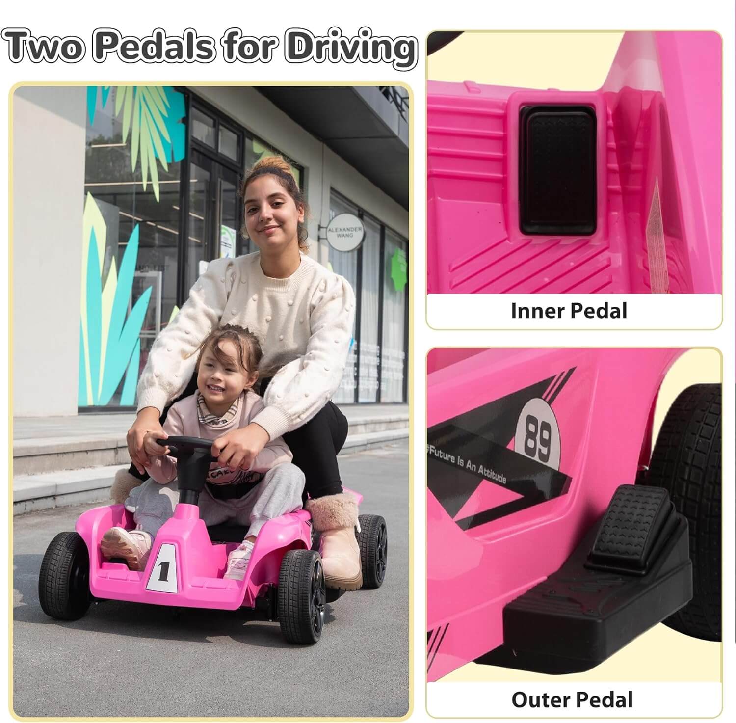 TOBBI 24V 2-Seater Kids' Electric Go Kart