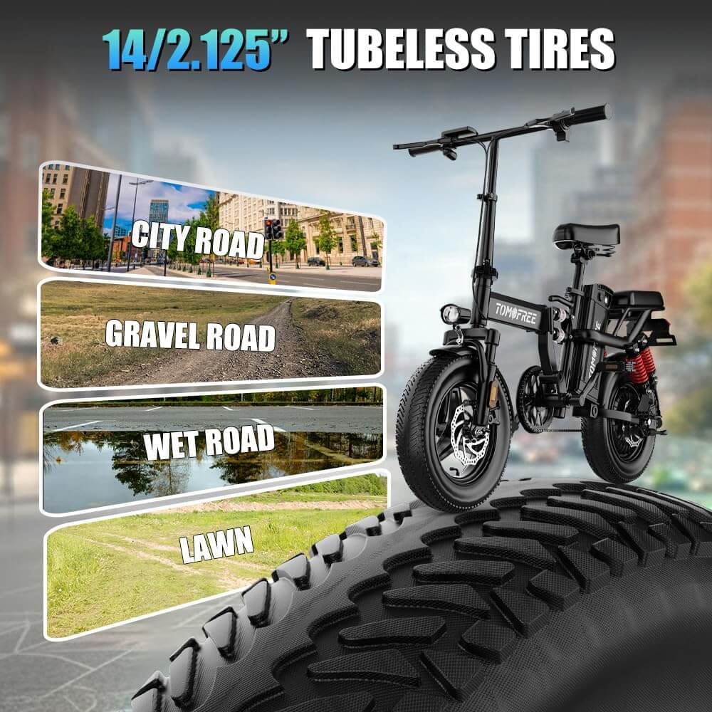 Tomofree T0 750W 48V 20Ah Folding Electric Bike
