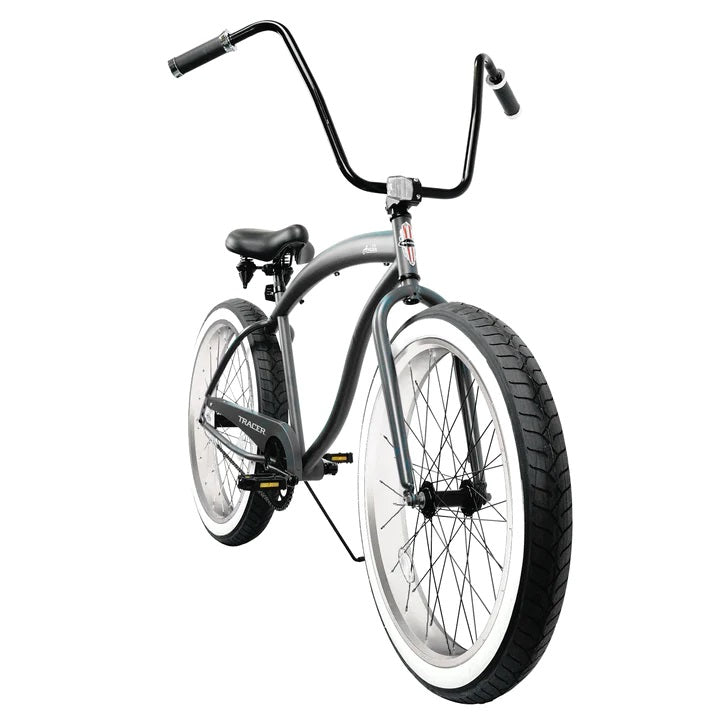 schwinn avalon bicycle Tracer AVALON 26" Single Speed Fat Tire Beach Cruiser Bike Matte Grey
