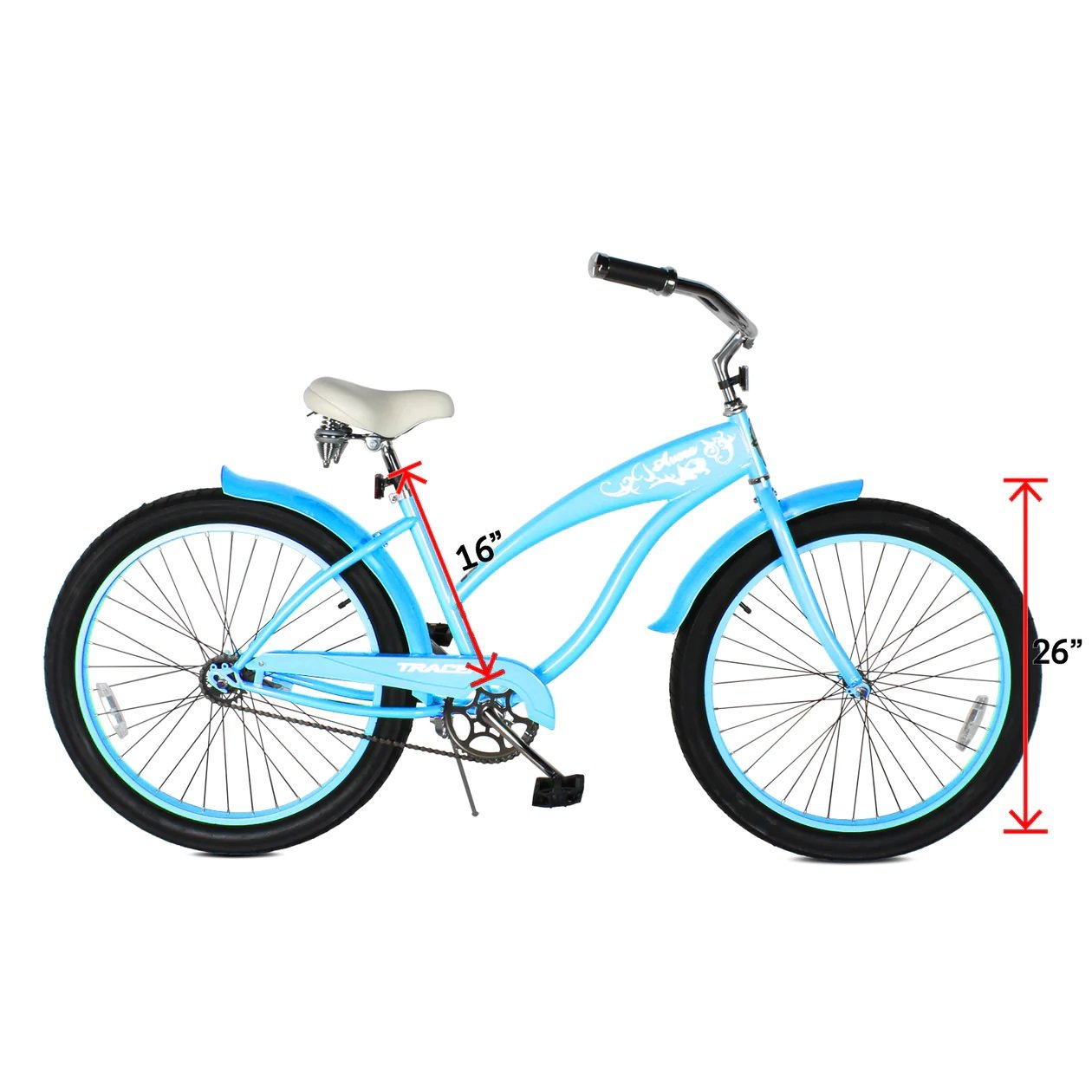 Tracer AVERA 26" Step-Through Single Speed Fat Tire Beach Cruiser Bike Orange Tracer AVERA 26" Step-Through Single Speed Fat Tire Beach Cruiser Bike Orange