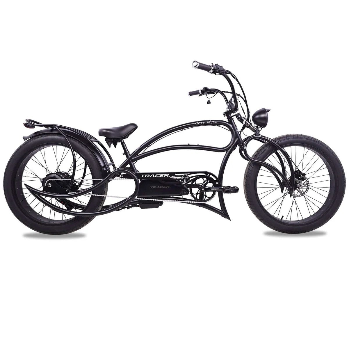 Tracer BEYOND PRO 26" 1000W Classic Stretch Fat Tire Chopper Cruiser Electric Bike