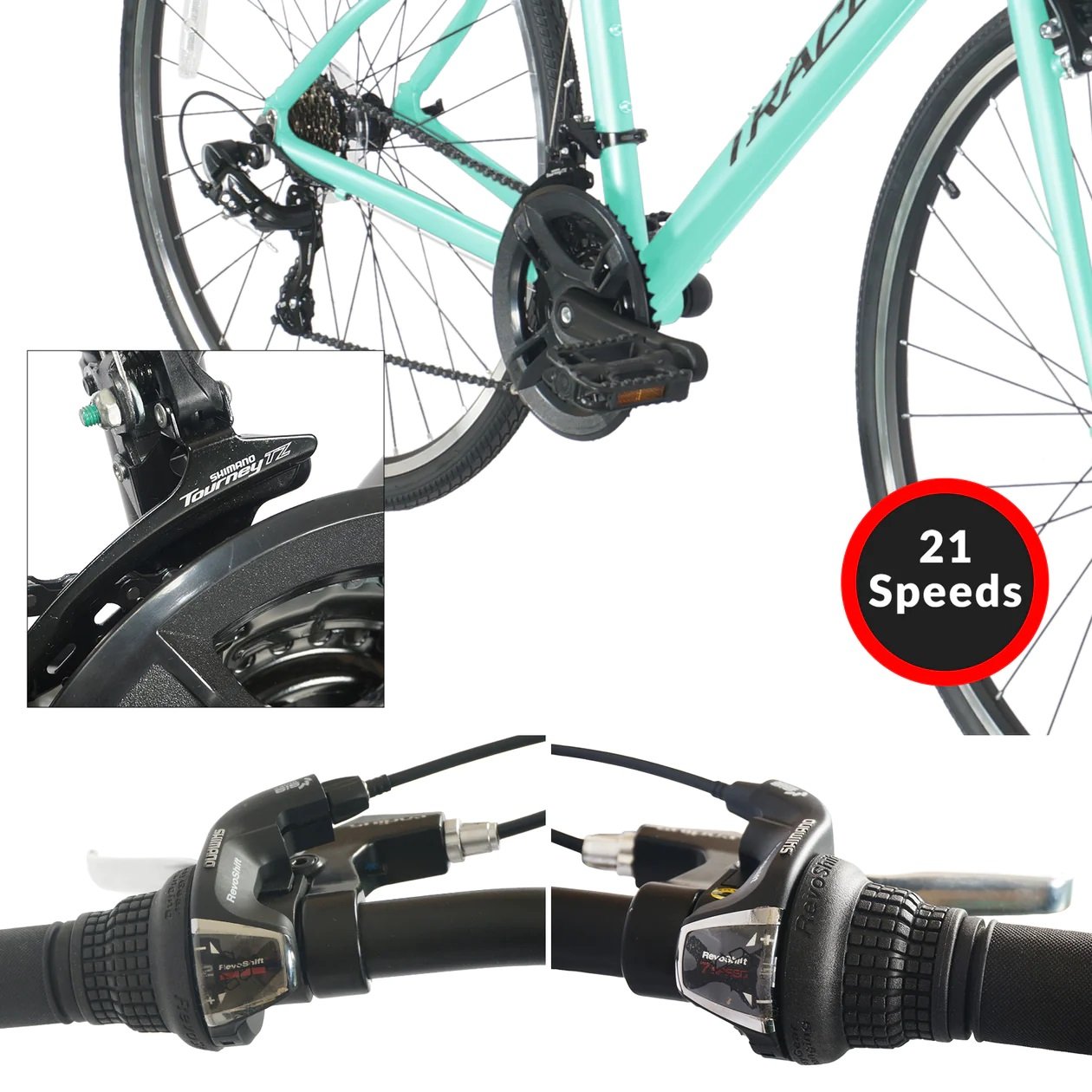 Tracer BRAVER 700C MEDIUM Hybrid Shimano 7-Speed Road Bike