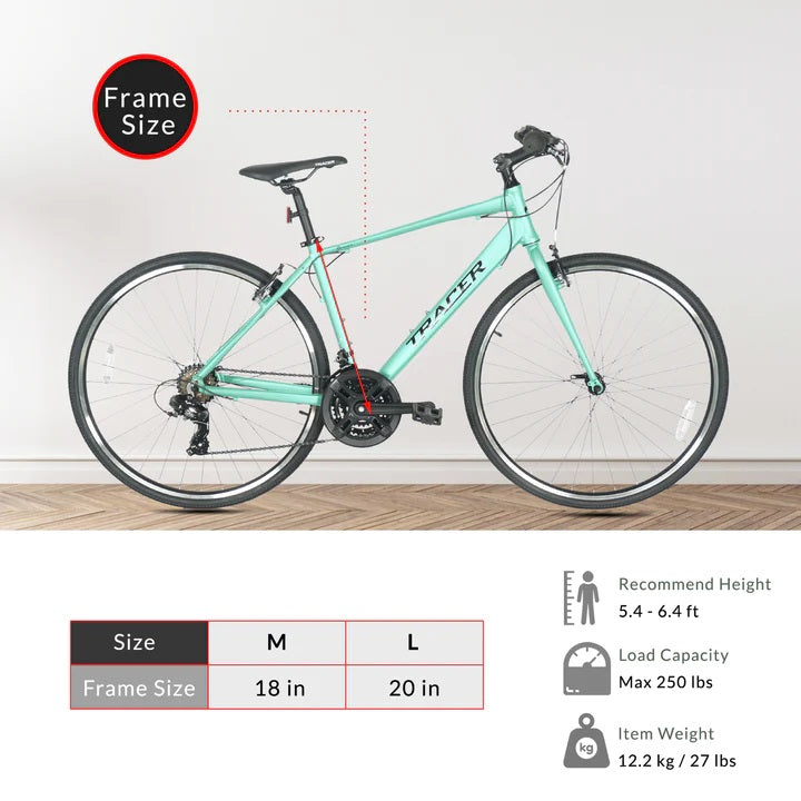 Tracer BRAVER 700C MEDIUM Hybrid Shimano 7-Speed Road Bike