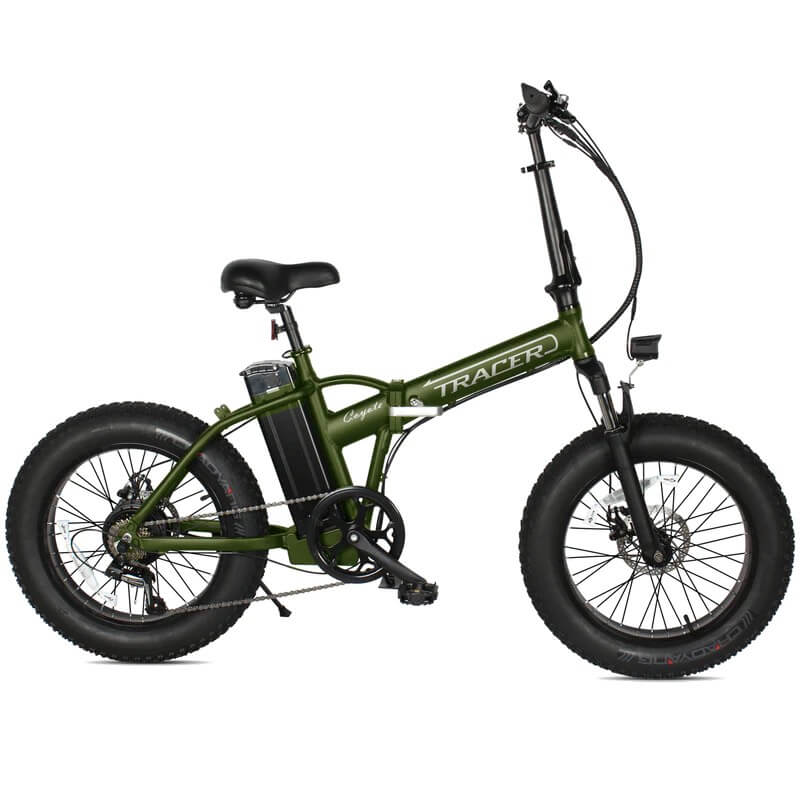 Tracer COYOTE 500W 48V 20" 7 Speed Folding Fat Tire Electric Bike