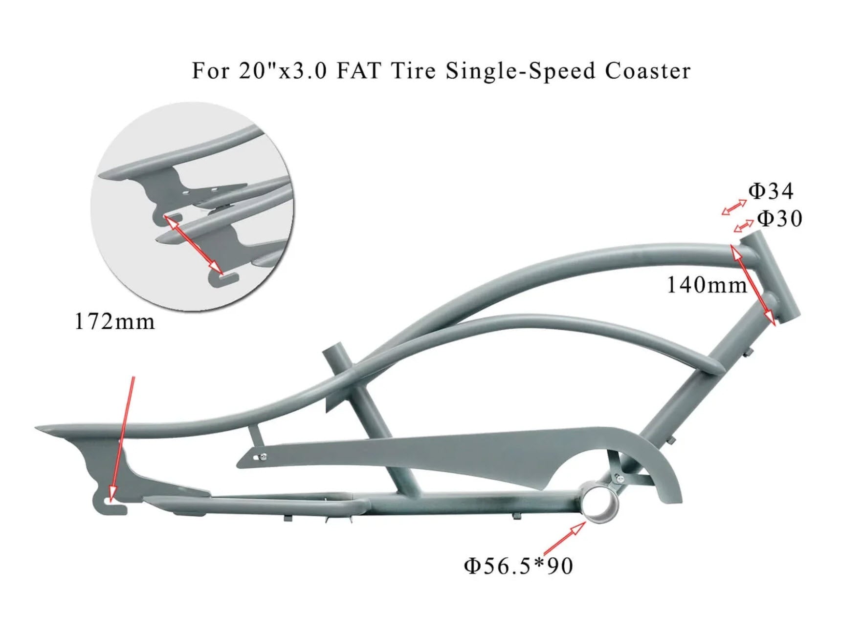 Tracer STEEL FRAME for FM-MASTER 2.0 3I 20" with Chainguard
