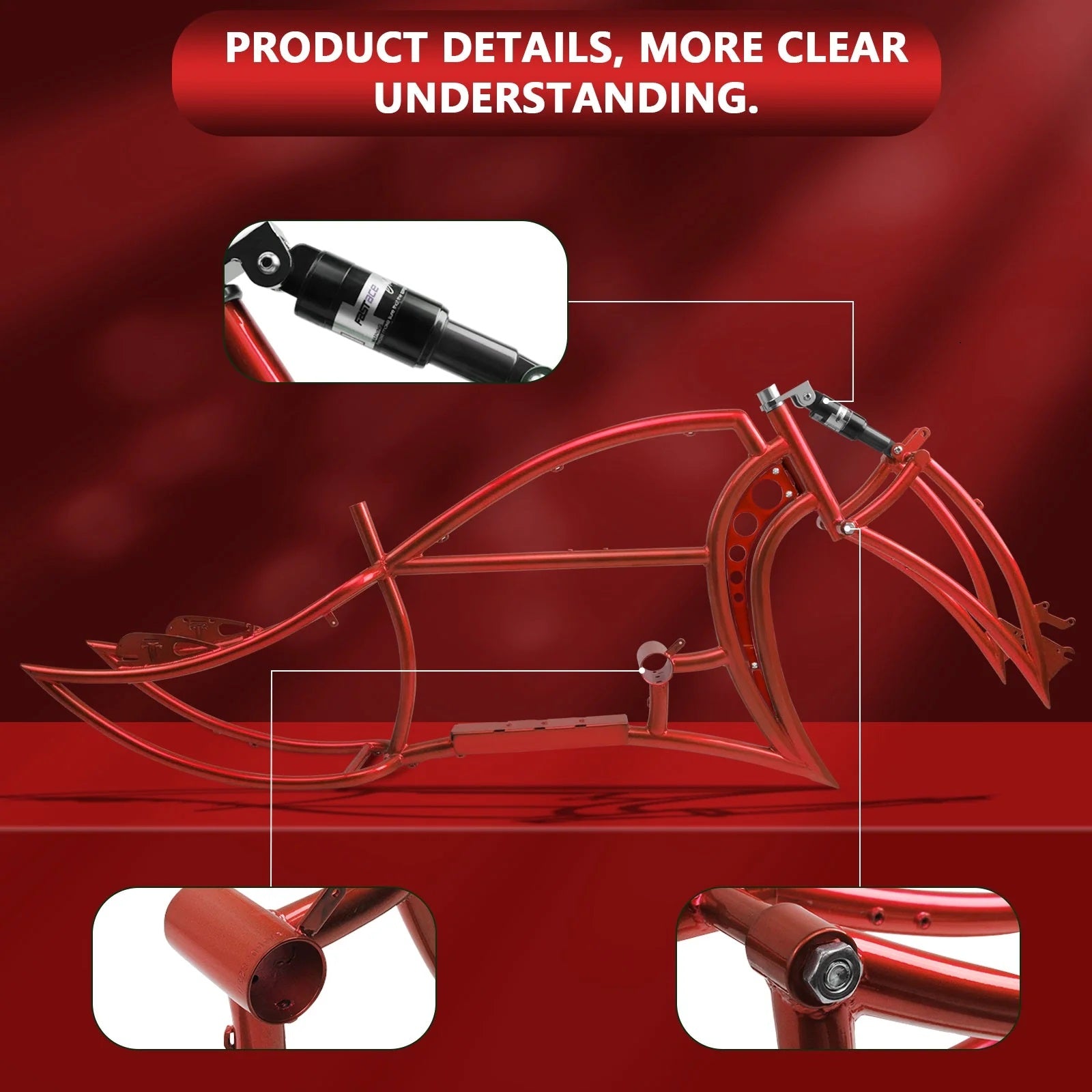 Tracer FRAME for Signature Pro 26" Chopper Cruiser Electric Bike