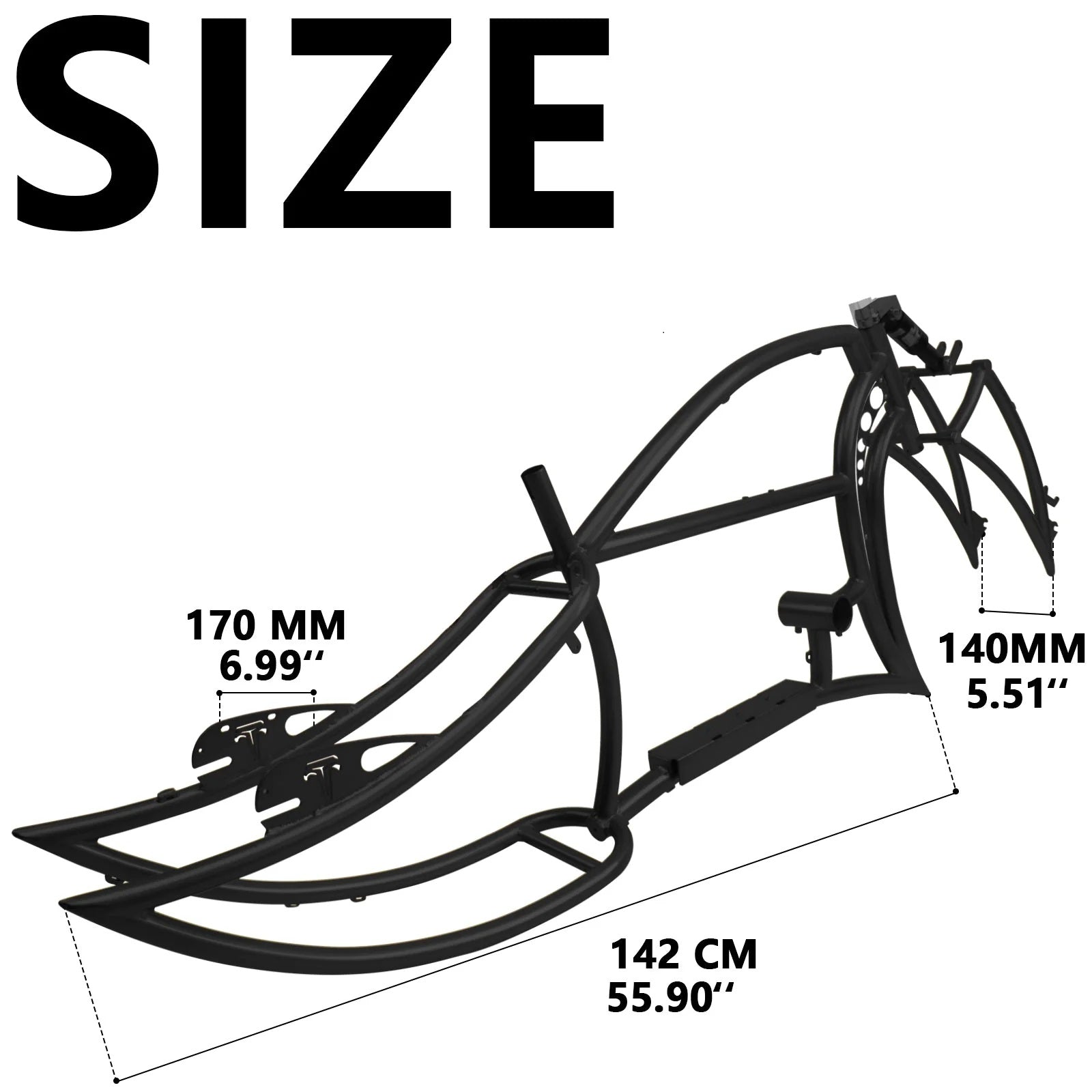Tracer FRAME for Signature Pro 26" Chopper Cruiser Electric Bike
