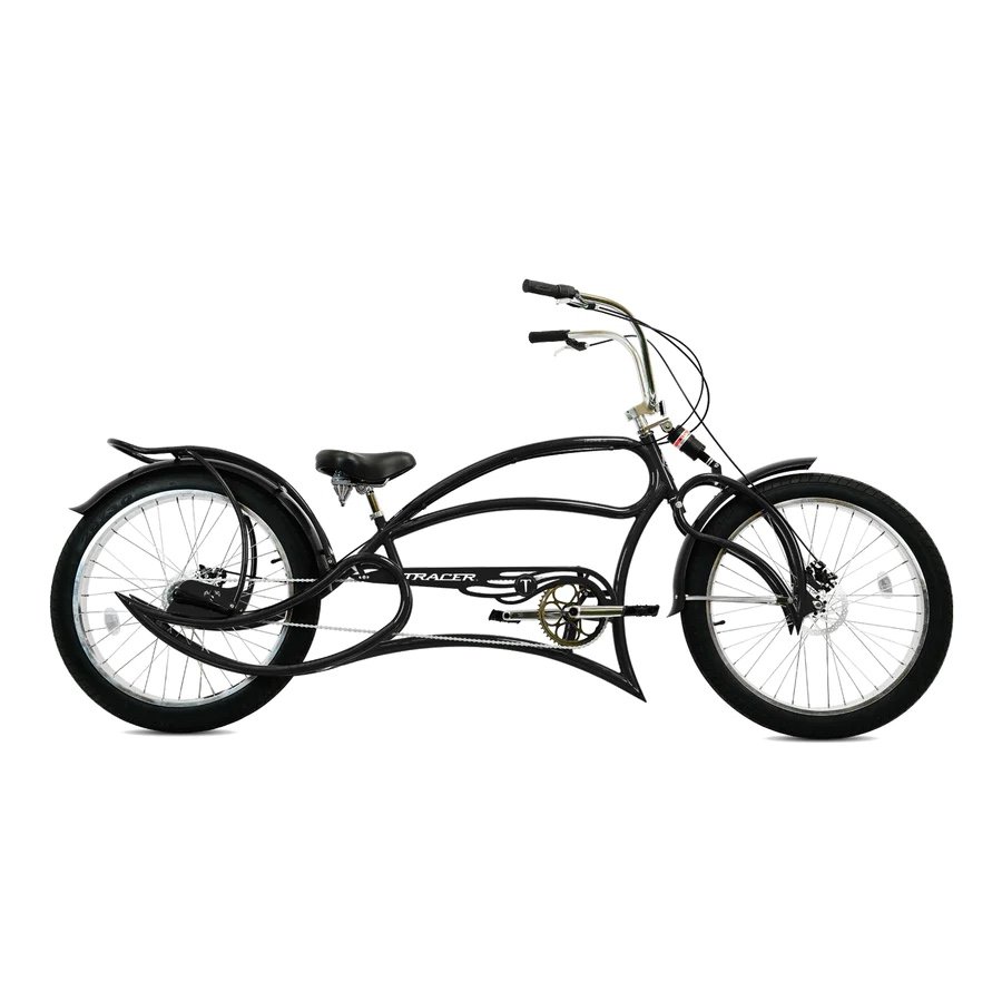 chopper fahrrad gebraucht kaufen Tracer LEOPARD 3I Pro Vintage Beach Cruiser Stretch Fat Tire Bike Blue