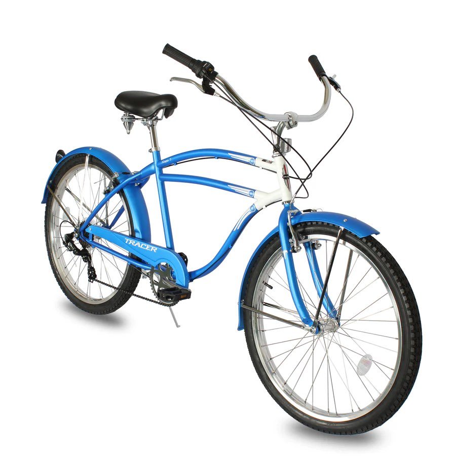 Tracer NAPA 26" Hi-Ten Steel Frame 7 Speed Beach Cruiser Fat Tire Bike