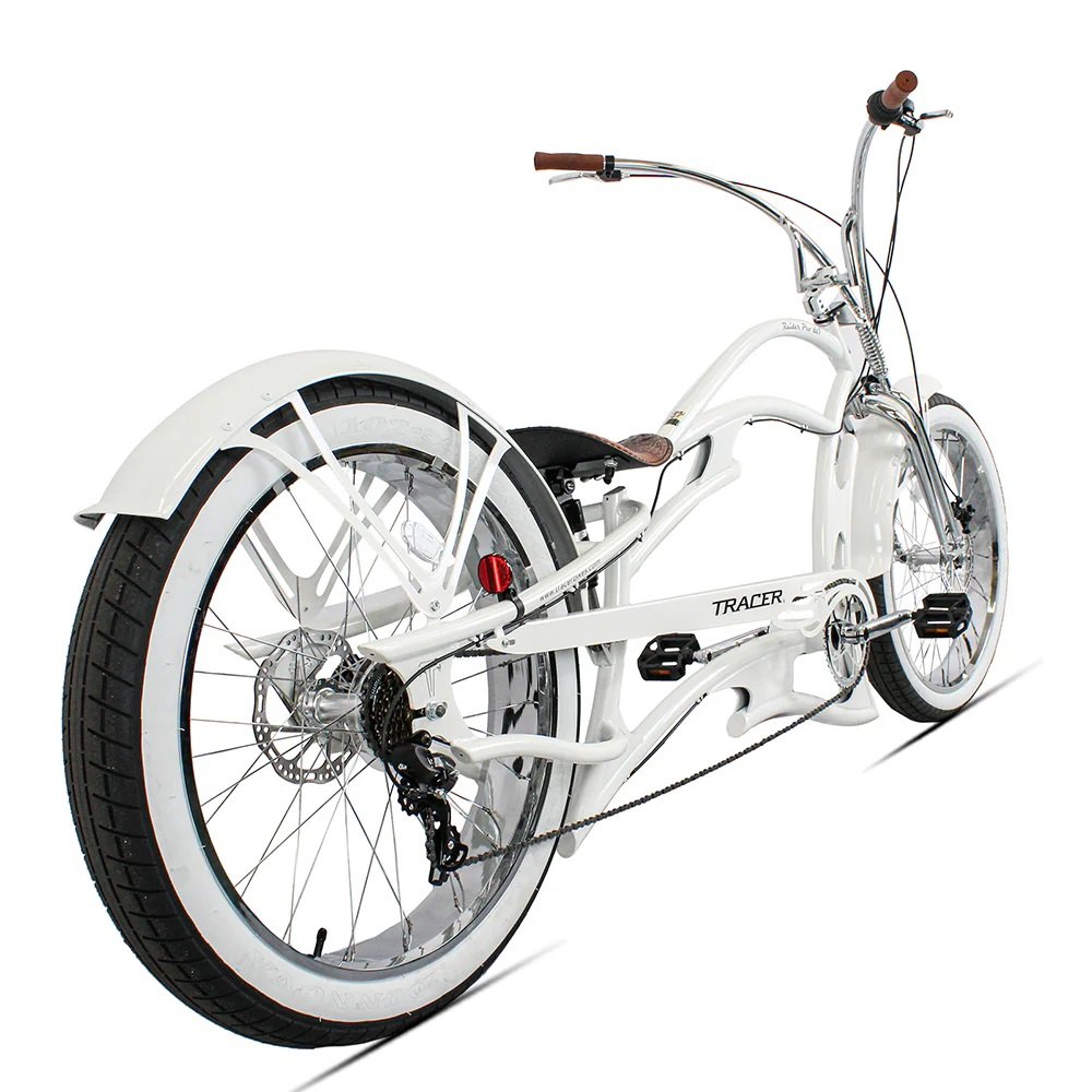 Tracer RAIDER PRO DS7 26" 7 Speed Chopper Stretch Fat Tire Beach Cruiser Bike