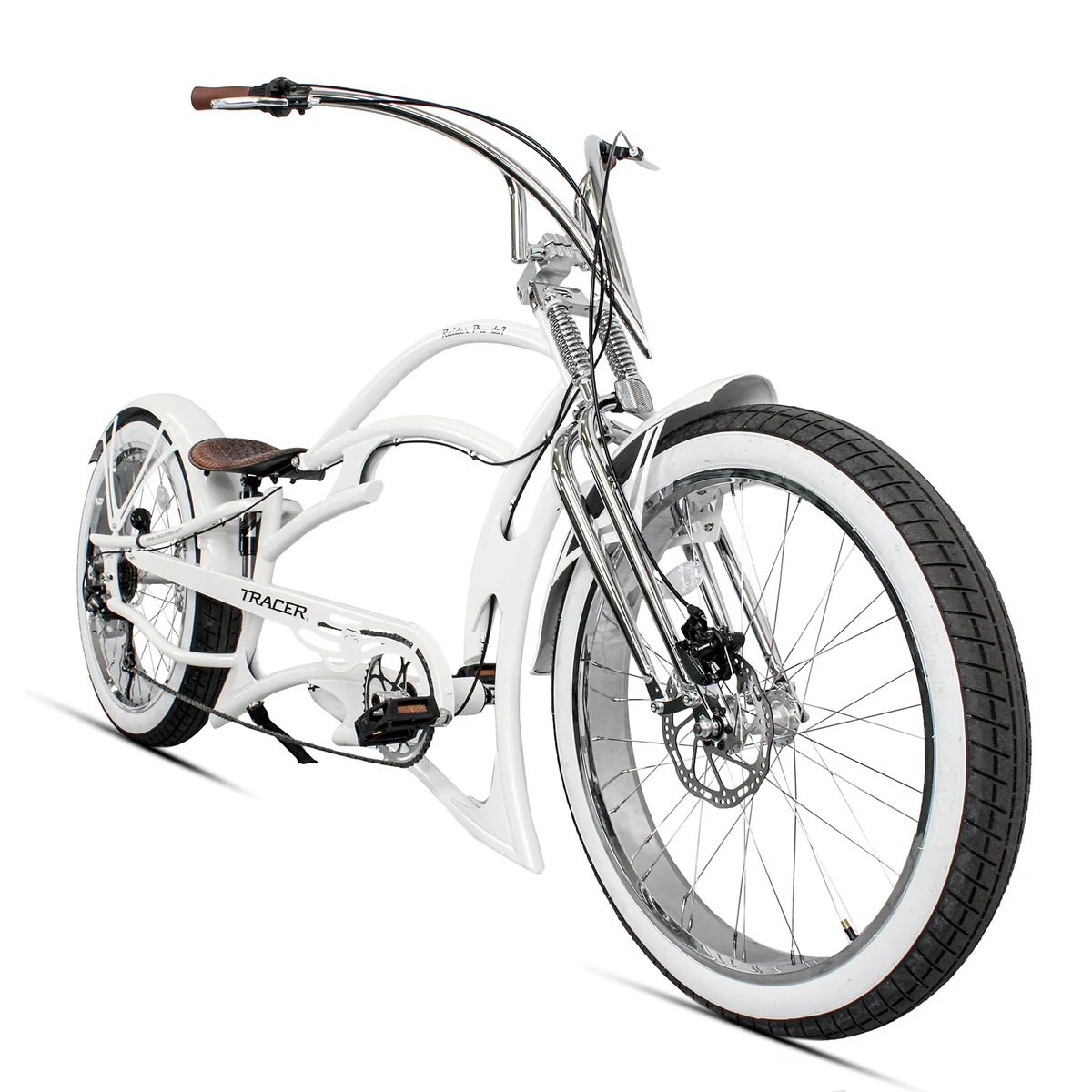 Tracer RAIDER PRO DS7 26" 7 Speed Chopper Stretch Fat Tire Beach Cruiser Bike
