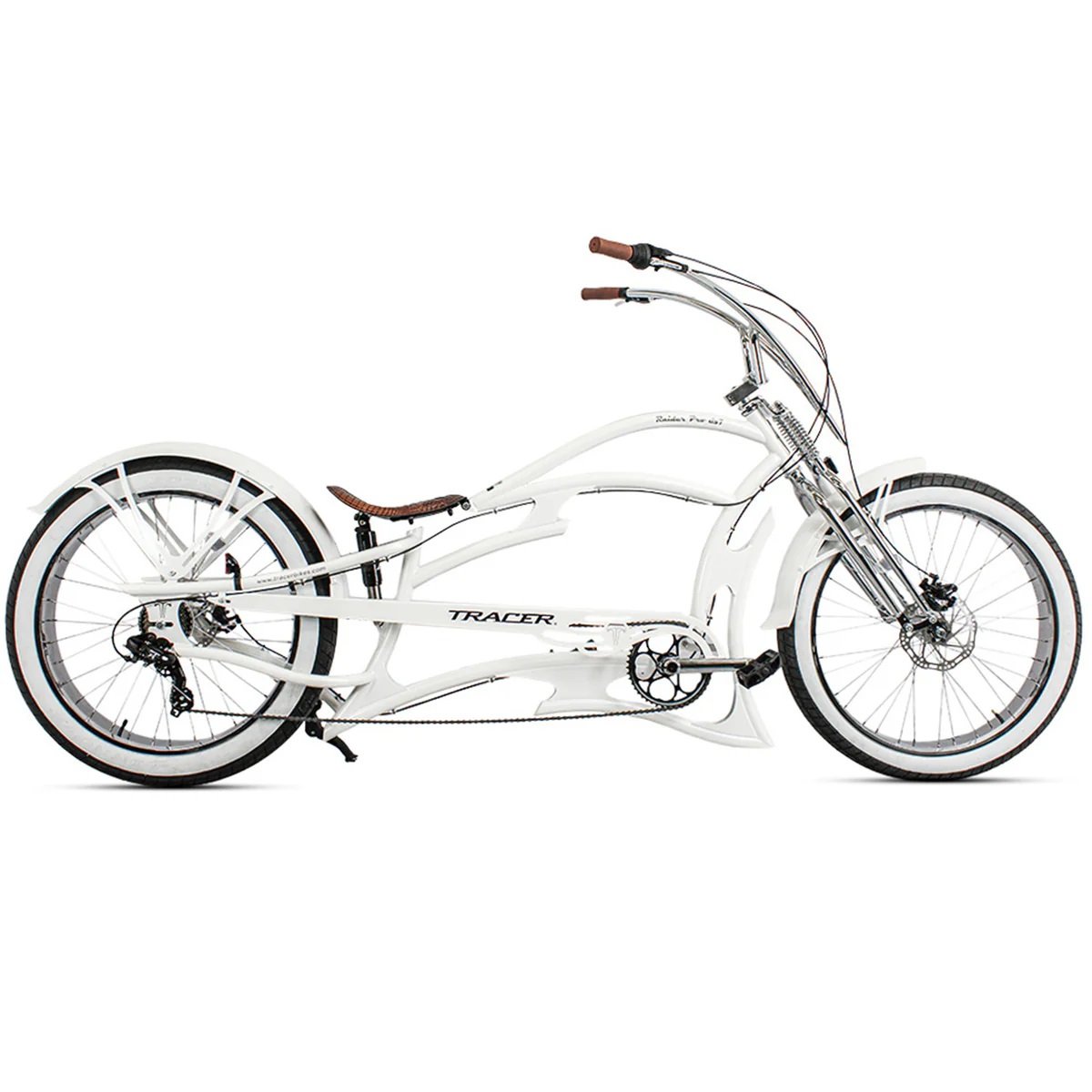 Tracer RAIDER PRO DS7 26" 7 Speed Chopper Stretch Fat Tire Beach Cruiser Bike