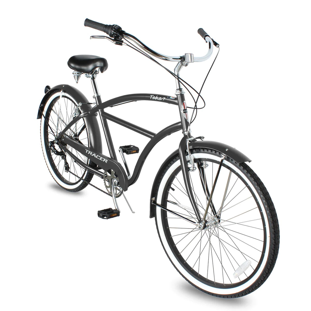 Tracer TAHA Men's 26" Single & 7 Speed Beach Cruiser Bike