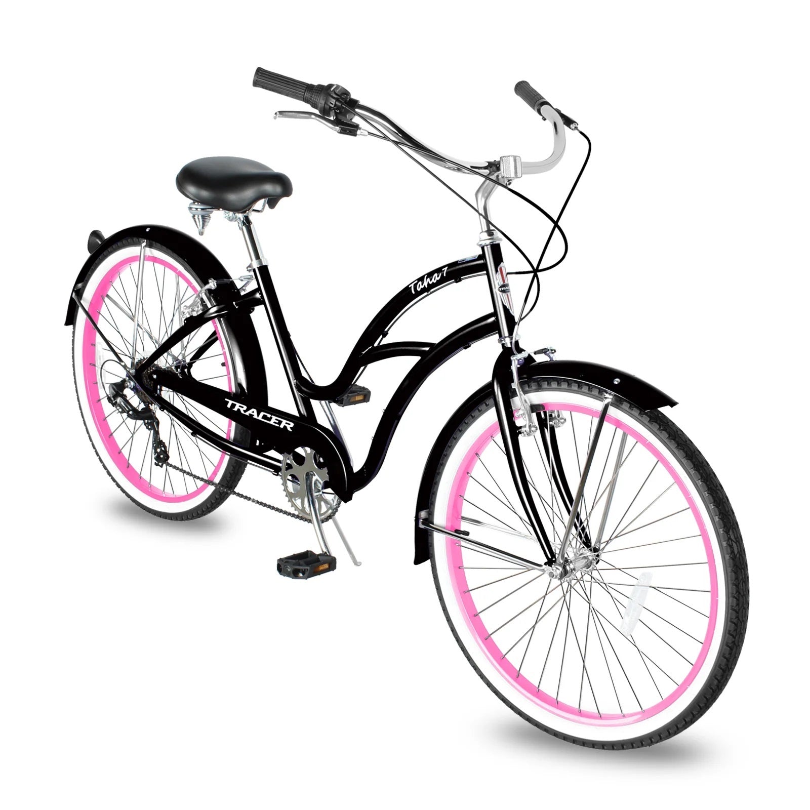 Tracer TAHA 26" Women's Step-Through 7-Speed Beach Cruiser Bike