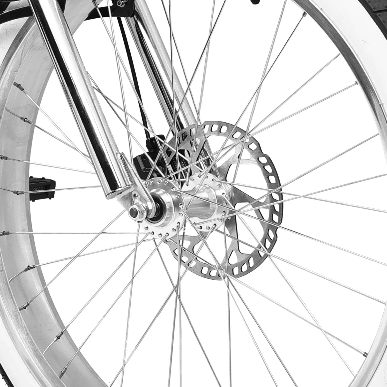 Tracer TWENTY5 DS 800W 48V 26" Fat Tire Chopper Stretch Cruiser Electric Bike