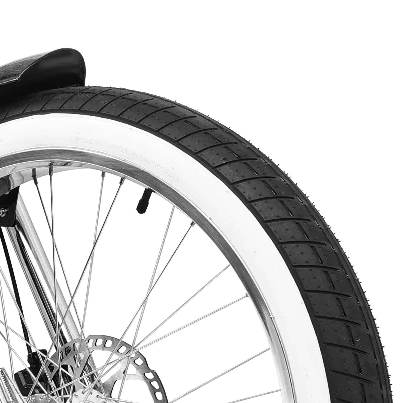 Tracer TWENTY5 DS 800W 48V 26" Fat Tire Chopper Stretch Cruiser Electric Bike