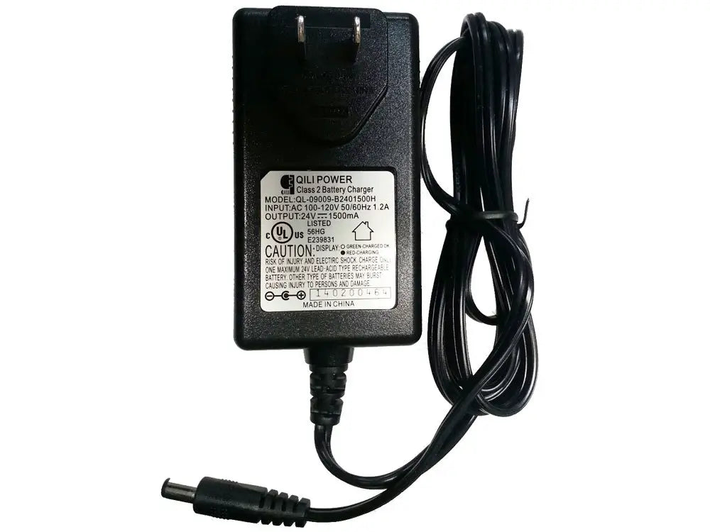 UberScoot Replacement 24V 1500ma BARREL END BATTERY CHARGER for 300W Electric Scooter