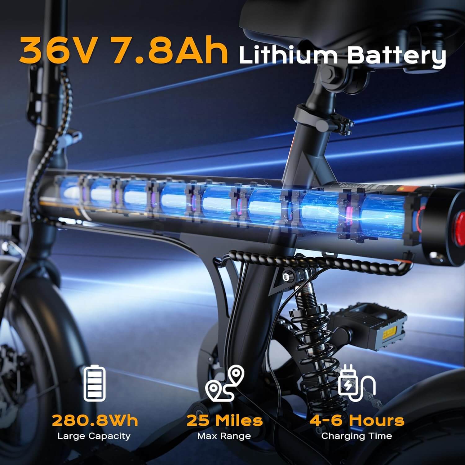 Vipdrive ZYPHO 350W 14” Folding City Electric Bike