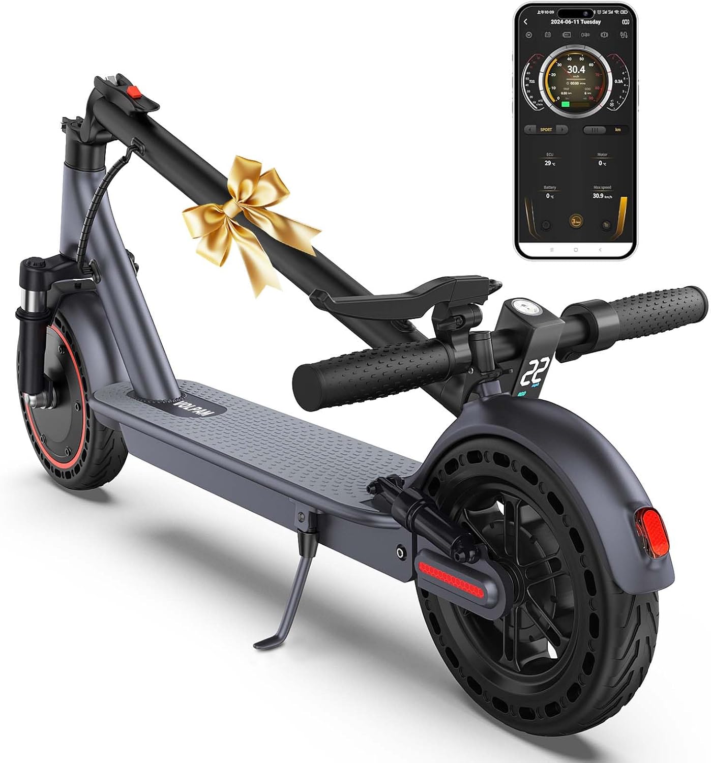 VOLPAM SP08 500W 10" Solid Tires Folding Electric Scooter