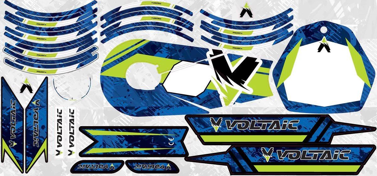 Voltaic Replacement GRAPHICS KIT For 12" Cub Kids Electric Balance Bikes