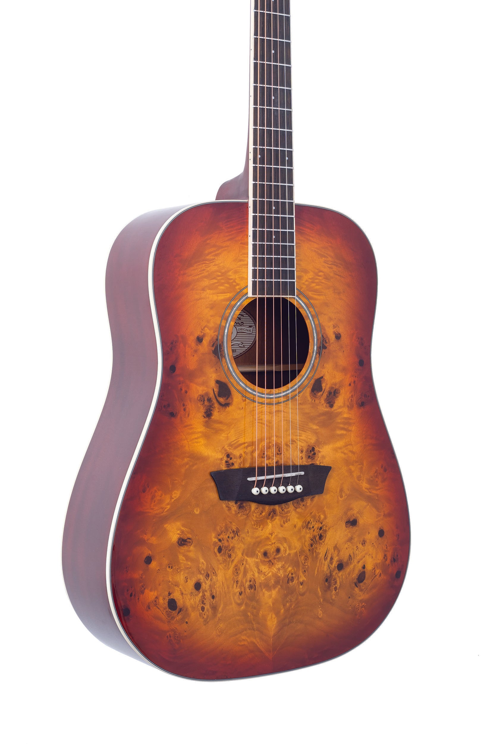 Washburn Deep Forest Burl DFBDA Dreadnought Acoustic Guitar