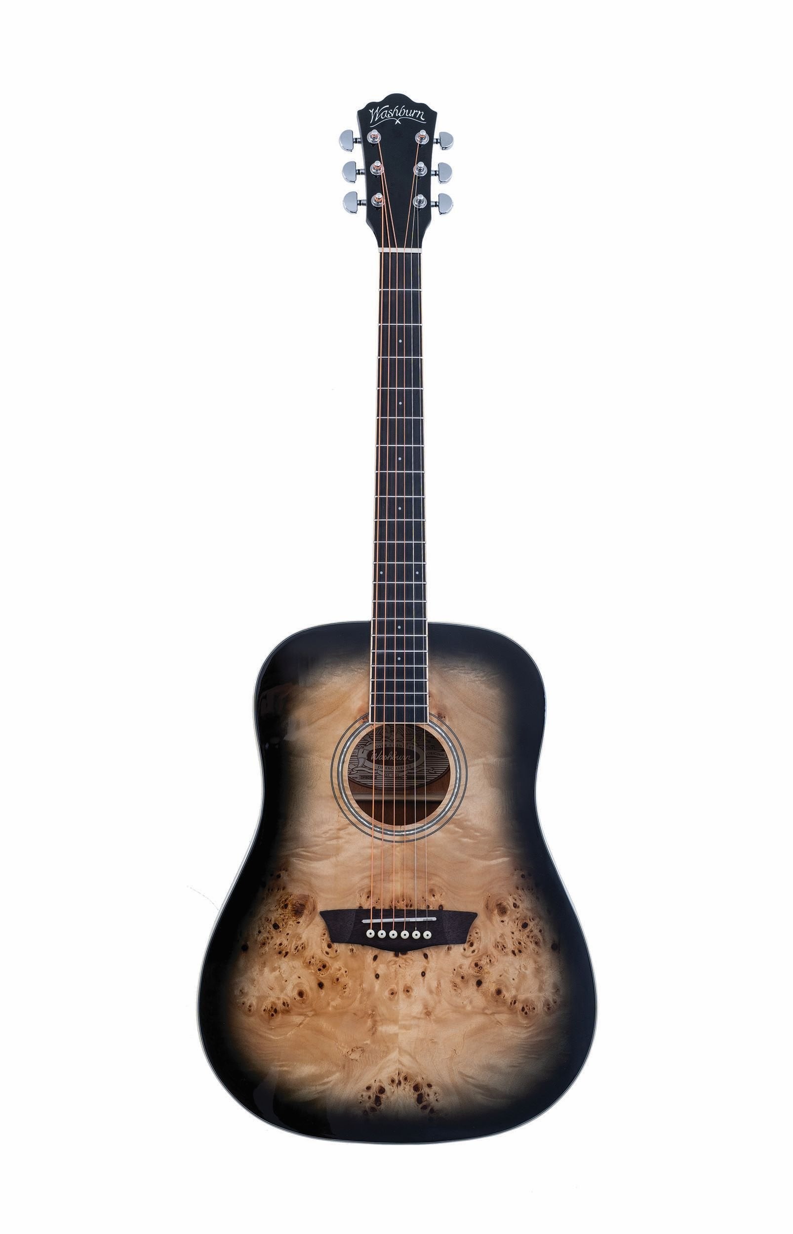 Washburn Deep Forest Burl Dreadnought DFBDB Acoustic Guitar