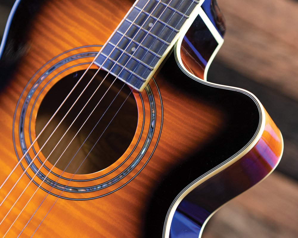 Washburn EA15 Festival Series Mini Jumbo Electric Acoustic Guitar