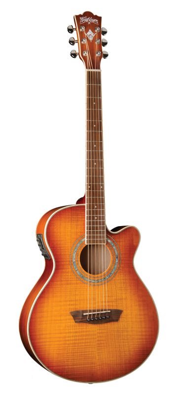 Washburn EA15 Festival Series Mini Jumbo Electric Acoustic Guitar