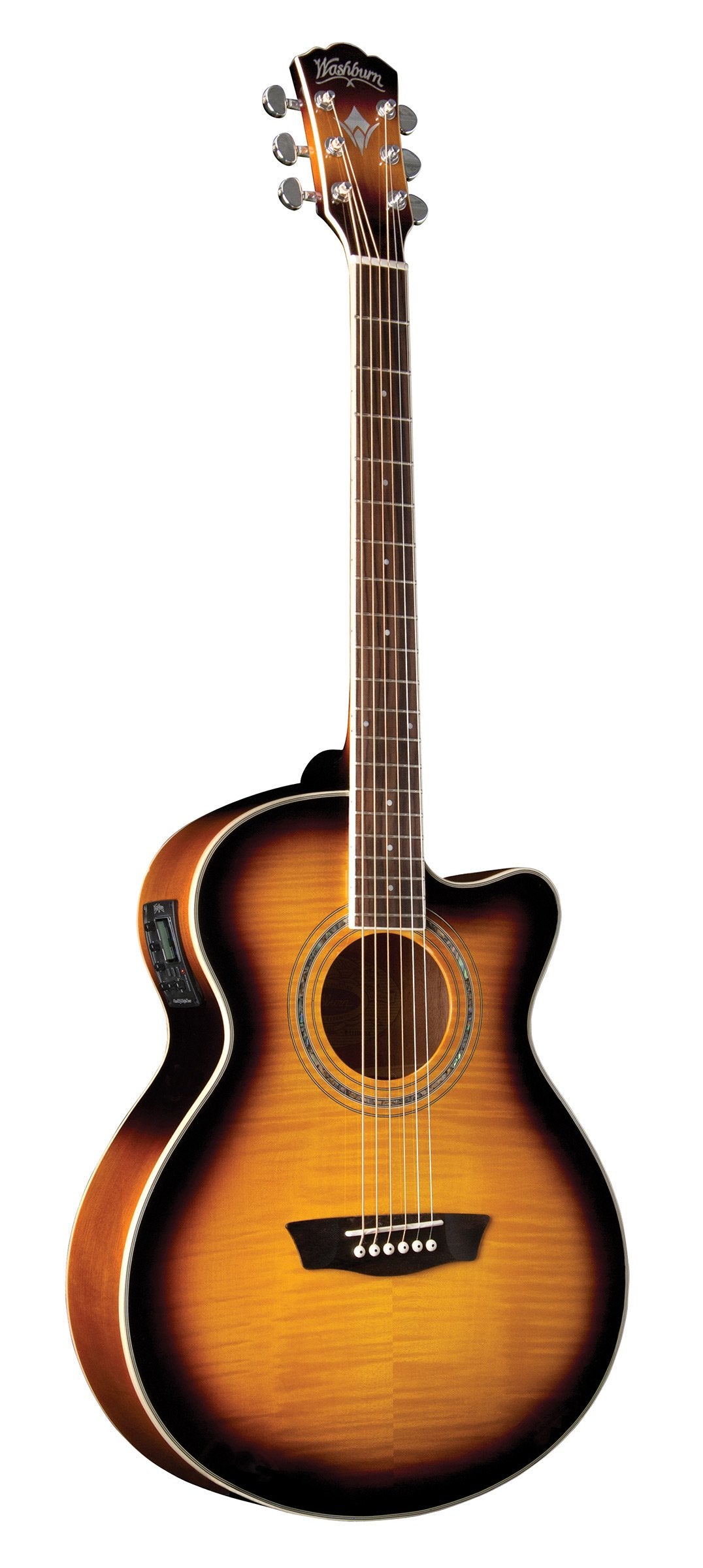 Washburn EA15 Festival Series Mini Jumbo Electric Acoustic Guitar