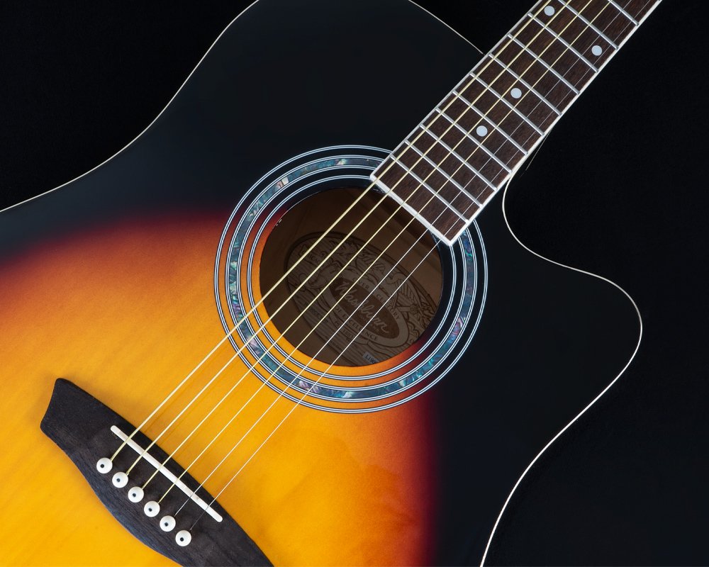 Washburn WA90CEVSB Dreadnought Electric Acoustic Guitar