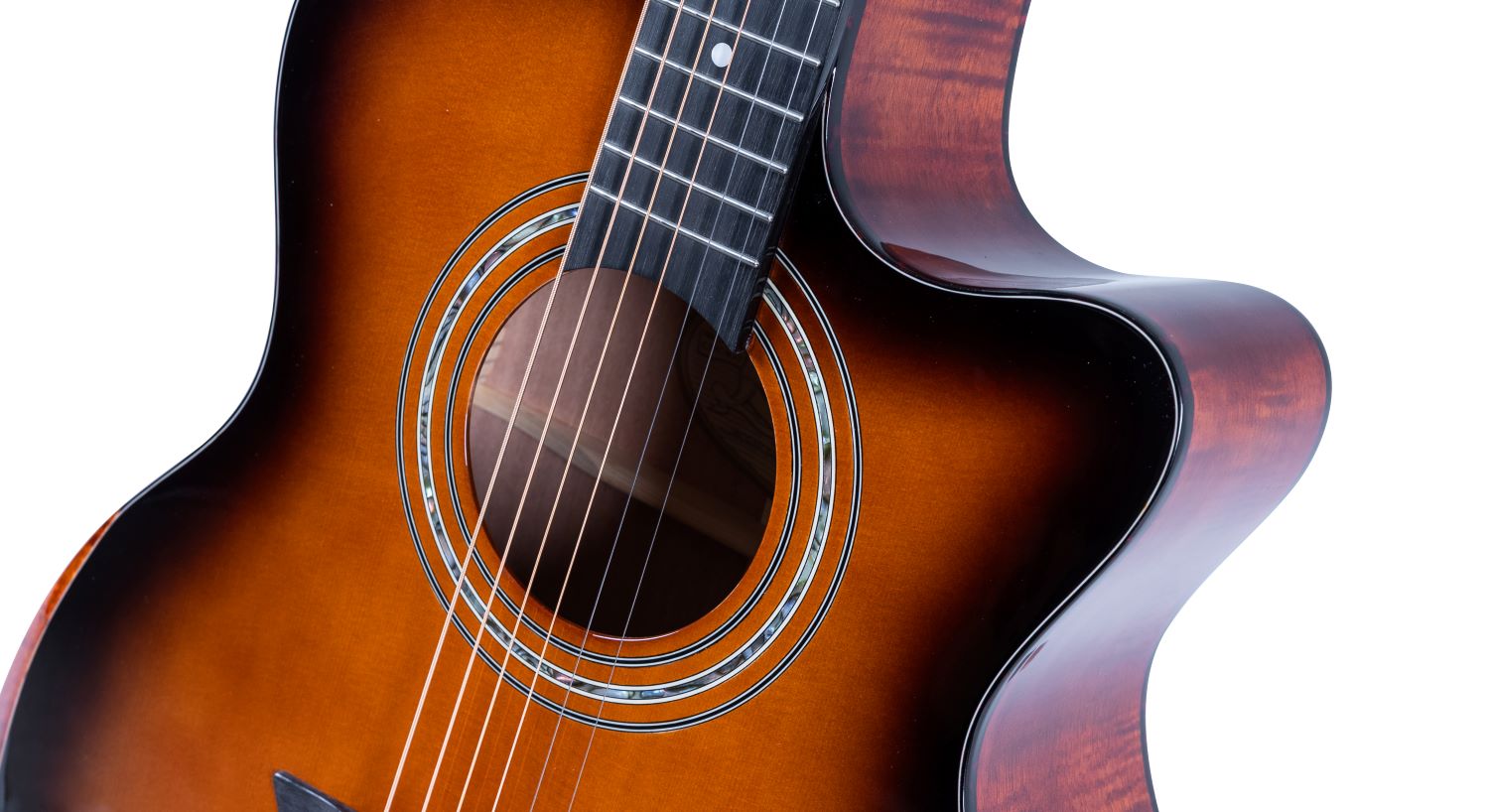 Washburn WCG10CE Comfort Series Grand Auditorium Cutaway Electric Acoustic Guitar