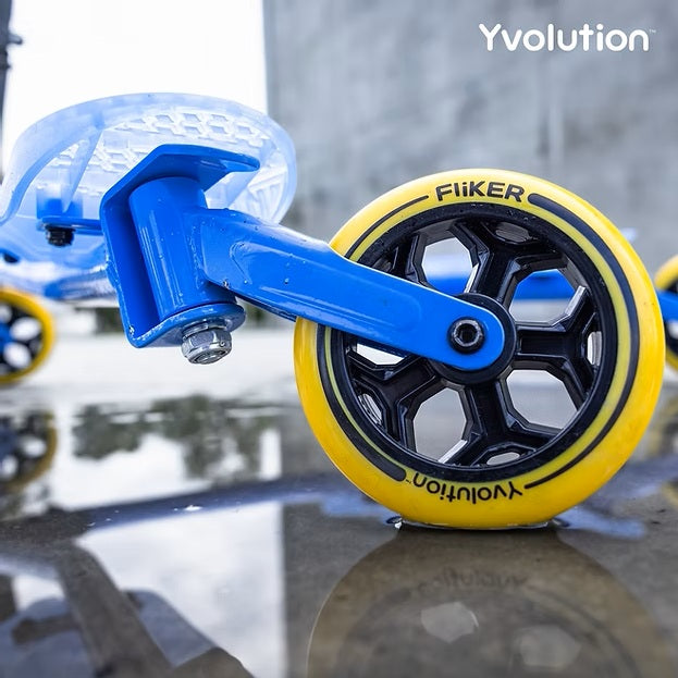 2026 Y-Volution Y FLIKER A3 AIR REFRESH Self Propelling 3-Wheel Folding Kids Scooter