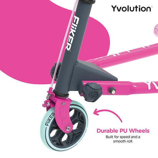 2025 Y-Volution Y FLIKER A3 AIR REFRESH Self Propelling 3-Wheel Folding Kids Scooter